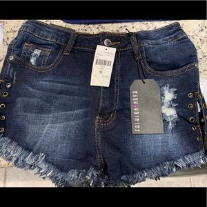Fashion Nova blue jean shorts